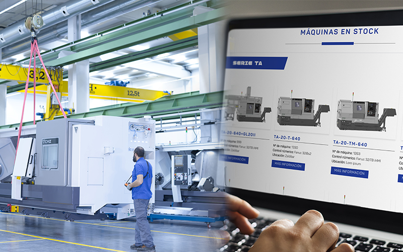 CMZ online system til drejebænke på lager