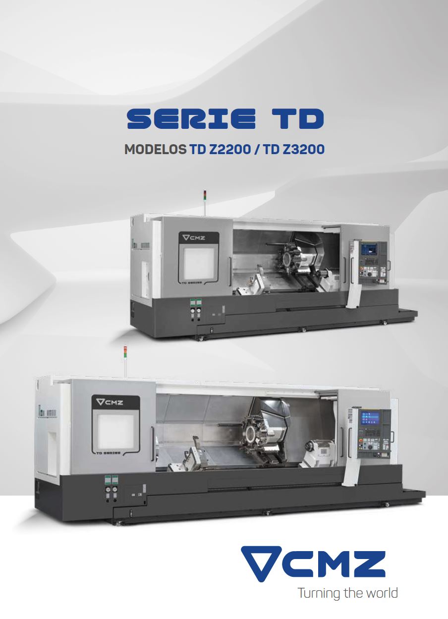 Catálogo Serie TD Z2200 Z3200. Tornos CNC. Imagen portada.