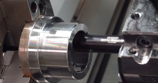 Internal broaching with static and live toolholder in a CNC lathe