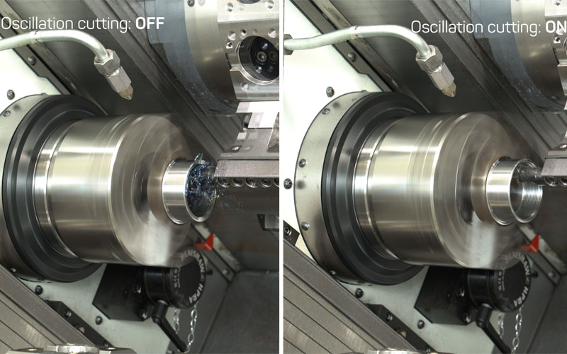 Oscillerende skæring til gevindskæring | Løsning til ST52
